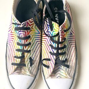 Converse metallic rainbow star Women's size 7.5